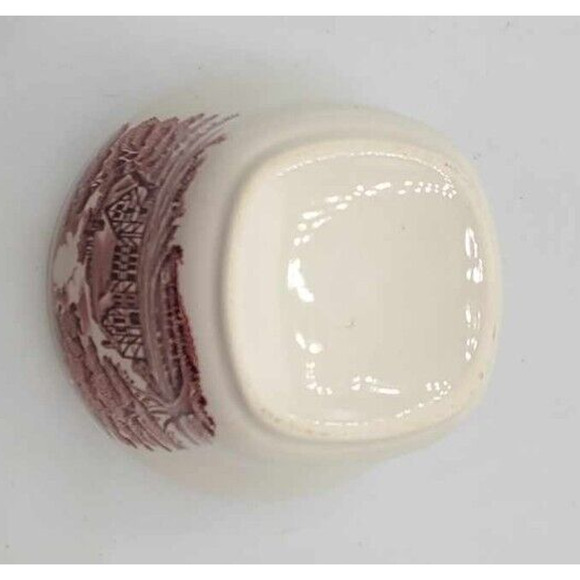 Vintage Grindley Staffordshire English Country Red Open Sugar Bowl - Picture 8 of 8